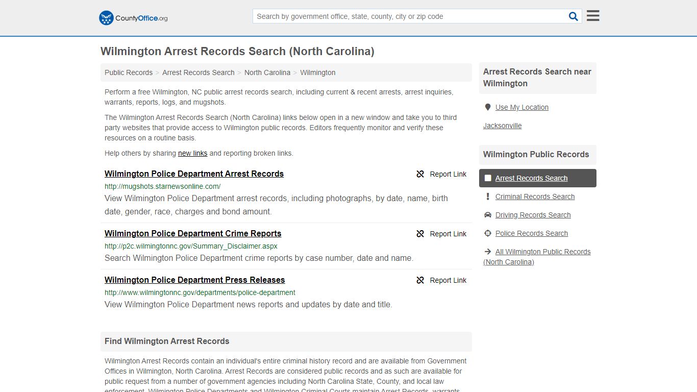 Arrest Records Search - Wilmington, NC (Arrests & Mugshots)